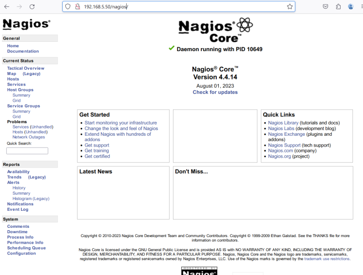 Nagios Dashboard