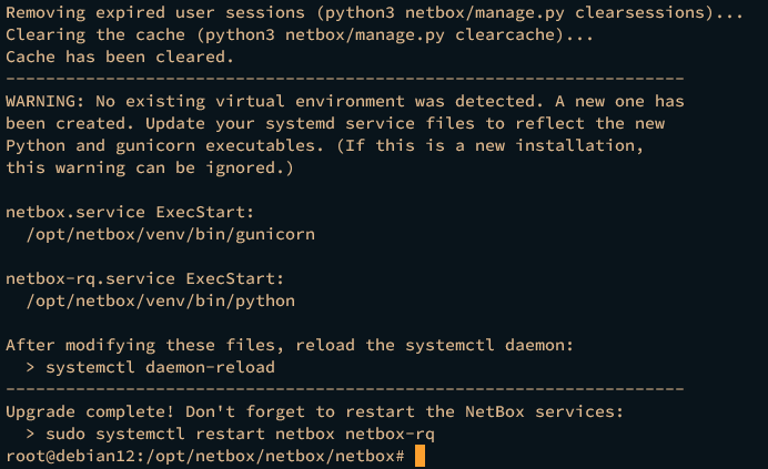 Installation beendet
