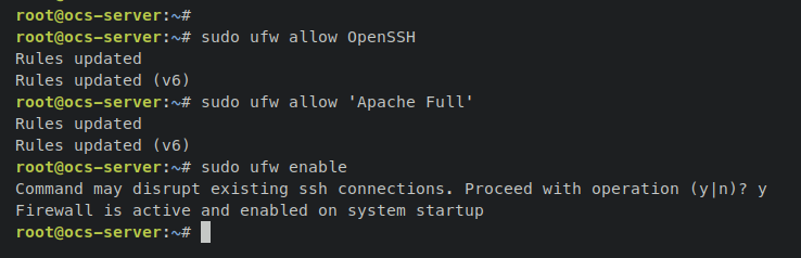 ufw firewall einrichten