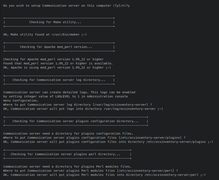 confgire communication server