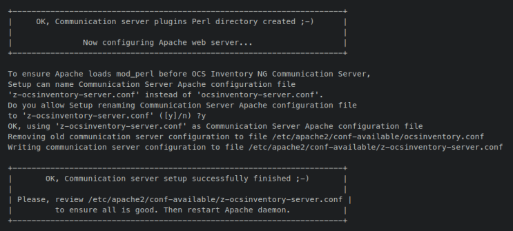 ocs inventory server konfigurieren