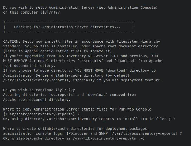 ocsreports installieren