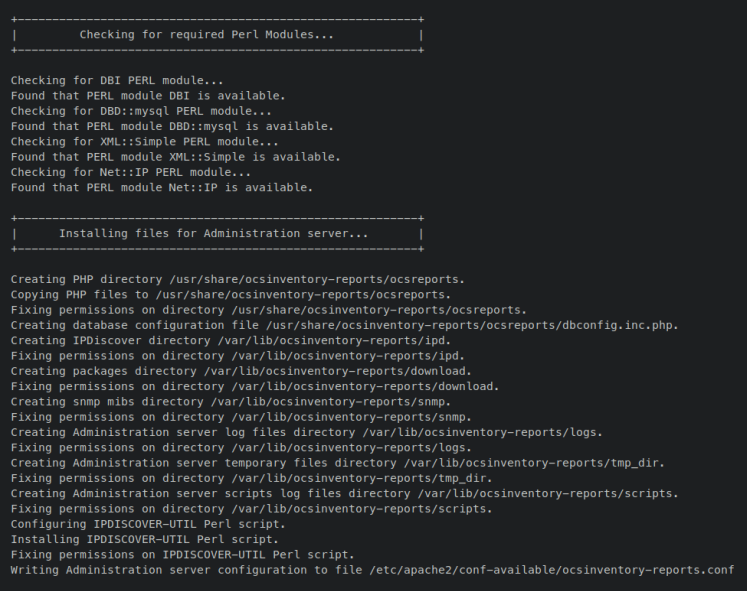 ocsreports installieren