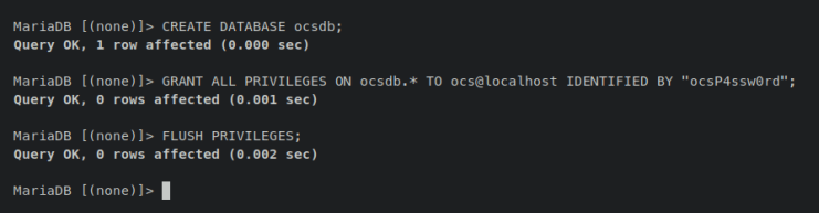 Datenbank und Benutzer anlegen