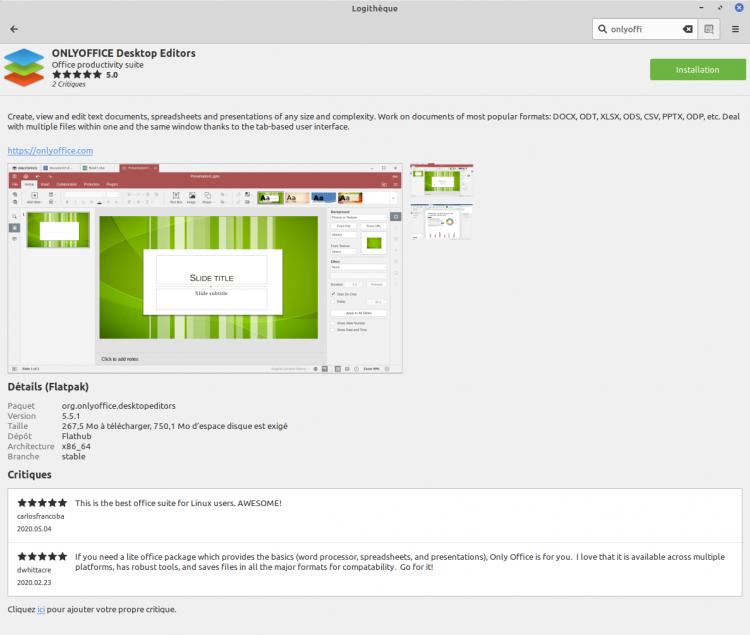 ONLYOFFICE unter Linux Mint