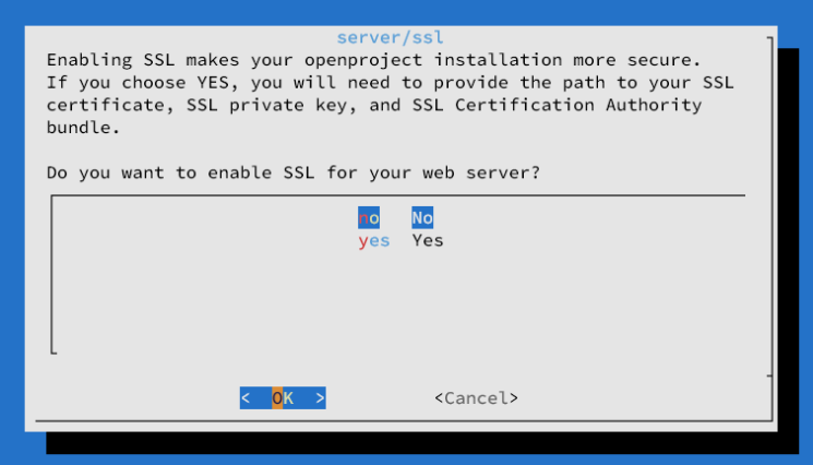 ssl nein für später