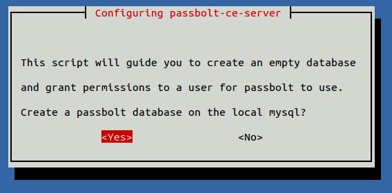 Passbolt konfigurieren