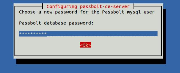 passbolt Datenbank-Passwort