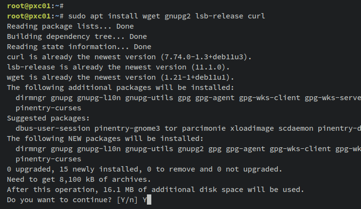 grundlegende Abhängigkeiten installieren