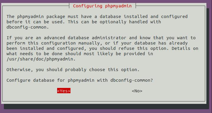 configure PHPMyAdmin