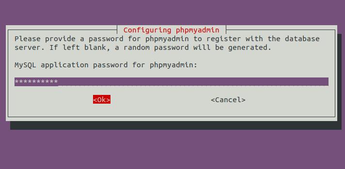 MySQL-Anwendungspasswort