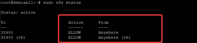 Konfigurieren der Firewall