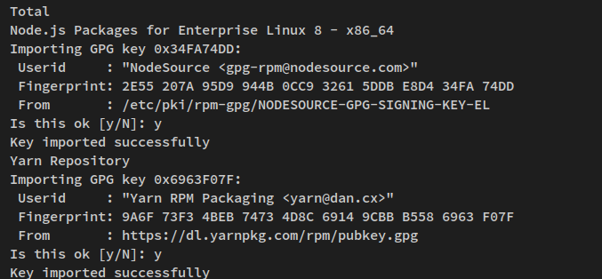 gpg-Schlüssel importieren