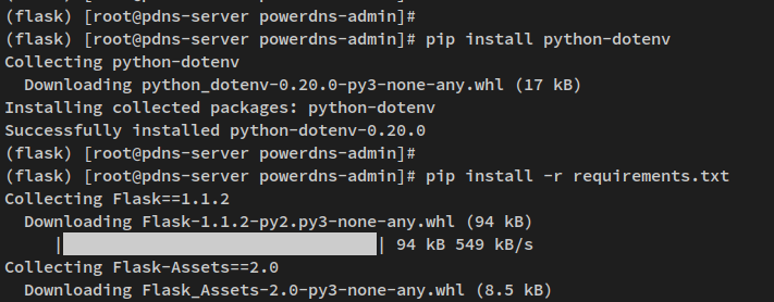python-Abhängigkeiten installieren