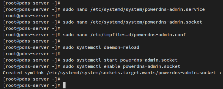 powerdns-admin als Dienst einrichten