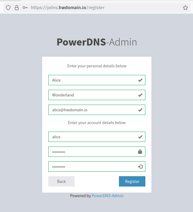 Admin-Benutzer einrichten