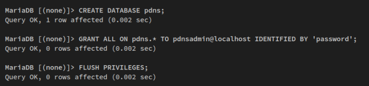 Datenbank und Benutzer anlegen