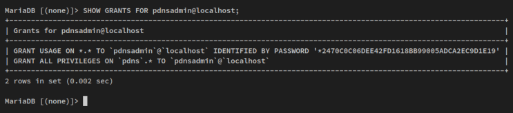 Privilegien anzeigen