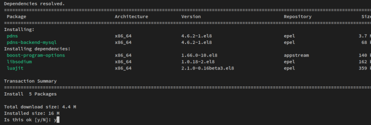 powerdns installieren
