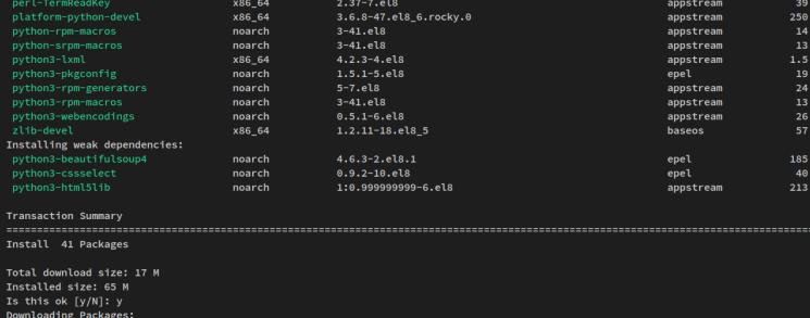 install python dependnecies