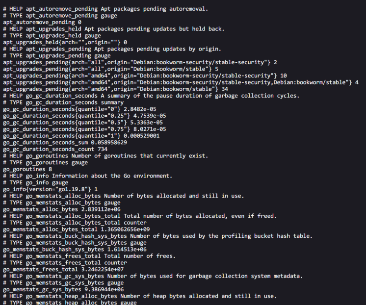 Metriken für den Knotenexporter