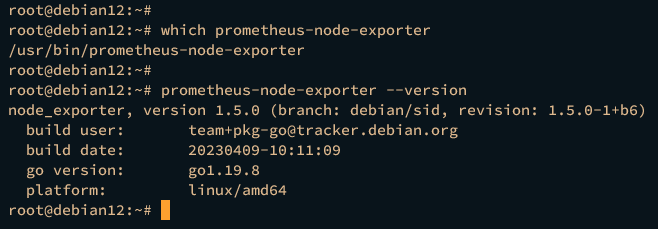 Version des Node-Exporters prüfen