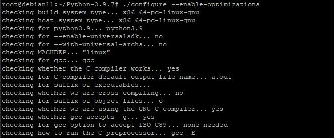 Installation von Python 3.9 unter Debian 11