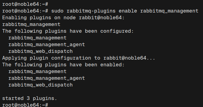 enable management plugin