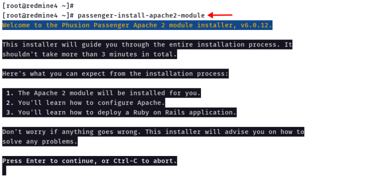 Apache Modul Phusion Passenger installieren