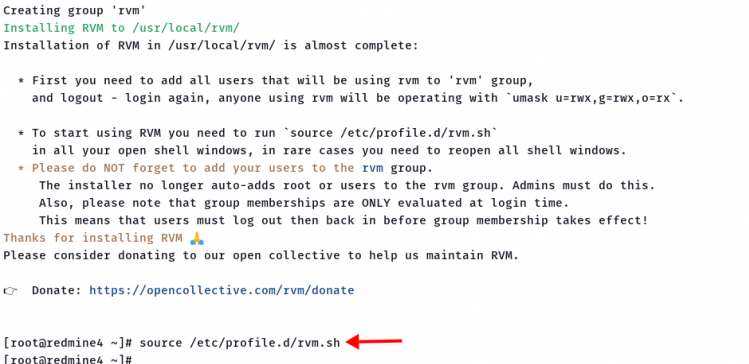 Installation von RVM Ruby Version Manager