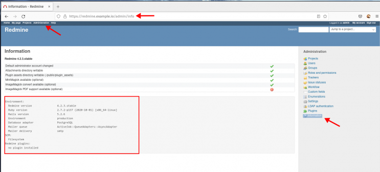Redmine Details Installation