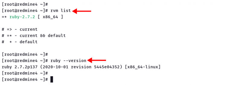 Überprüfen der RVM- und Ruby-Installation