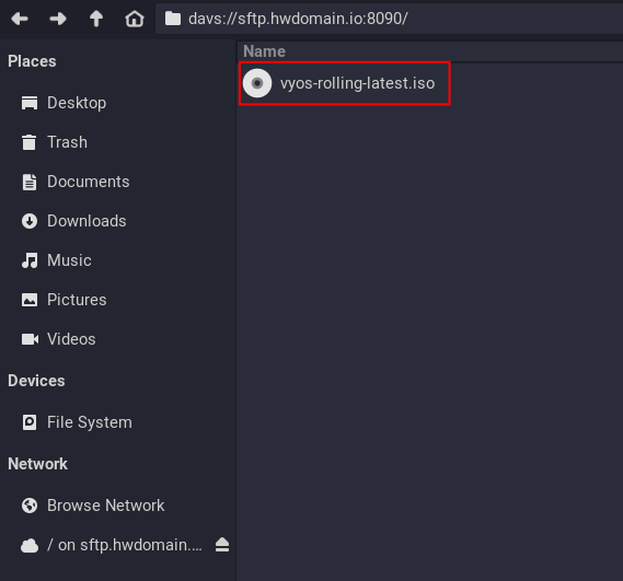 über Webdav verbinden