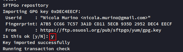 gpg-Schlüssel bestätigen
