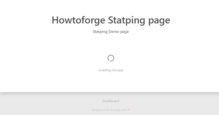 Statping Status Seite