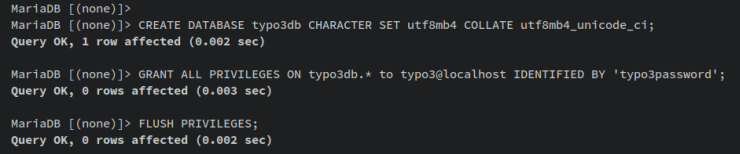 Daten und Benutzer erstellen