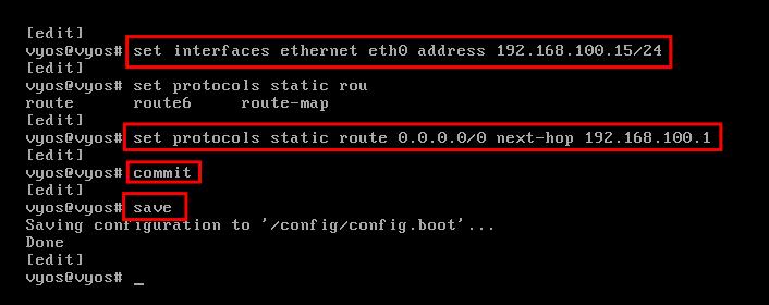 WAN einrichten und Routing-Standard einrichten