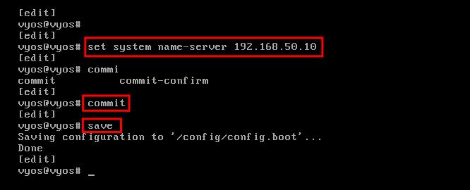 dns lokal einrichten vyos