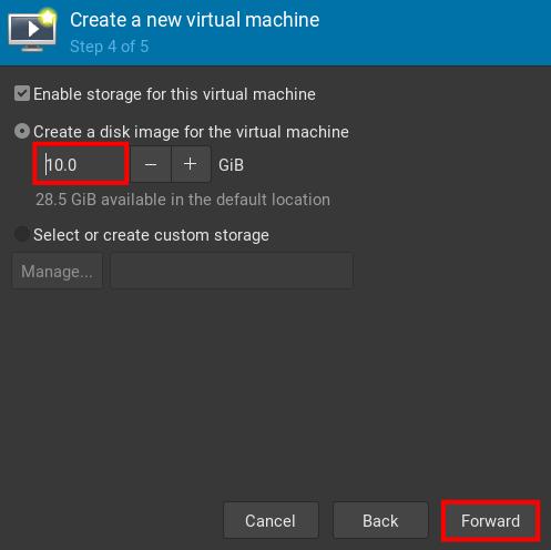 Größe der Festplatte einstellen