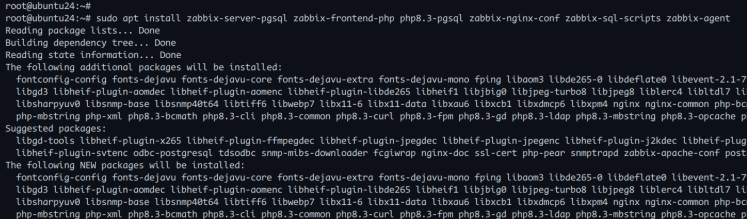 Zabbix installieren