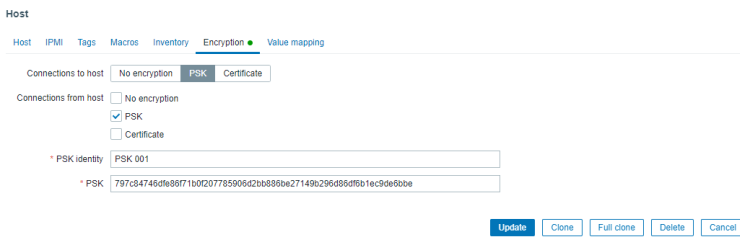 Zabbix Agent Verschlüsselung