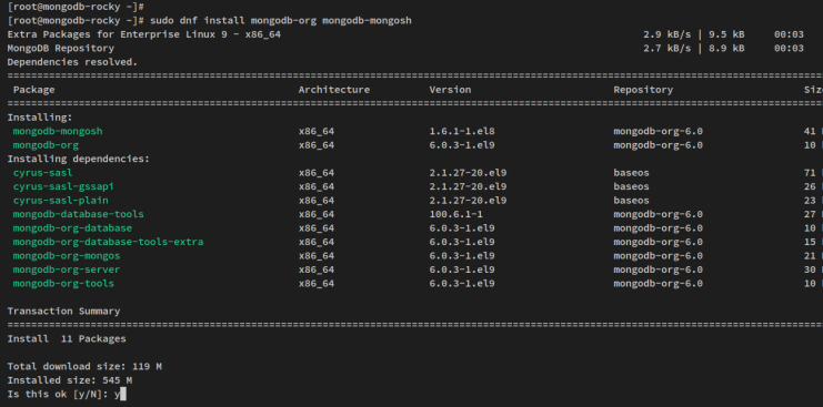 mongodb installieren