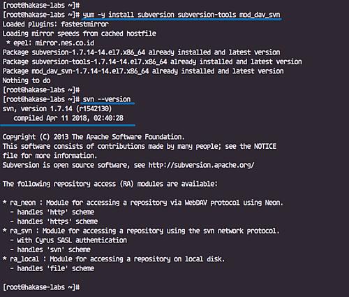 Apache Subversion installieren