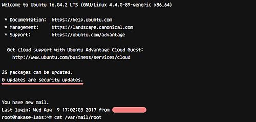 Benachrichtigung über Aktualisierungen des Sicherheitspakets
