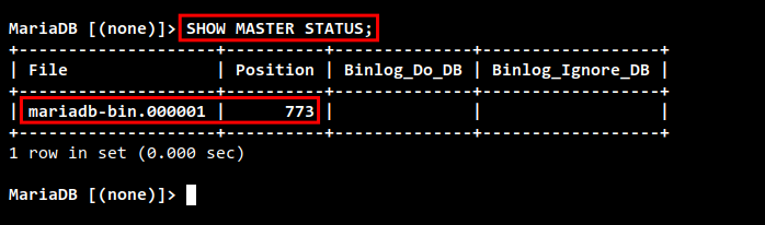 Master-Status prüfen Master1