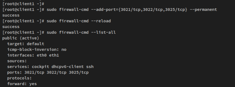 firewalld einrichten