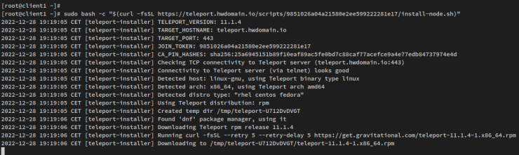 Einrichtung über Installer-Skript