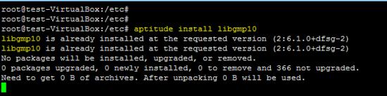 installieren sie libgmp10