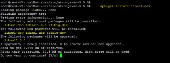 installiere libssl-dev