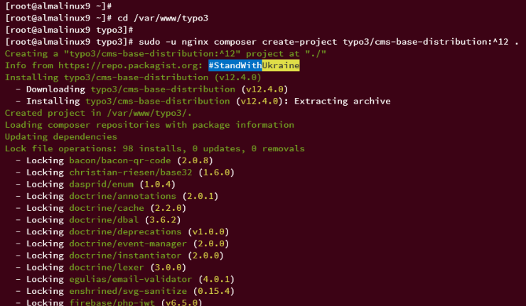 TYPO3 CMS herunterladen und installieren
